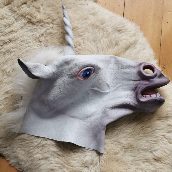 Unicorn Head Latex Mask - Picture 8 of 8